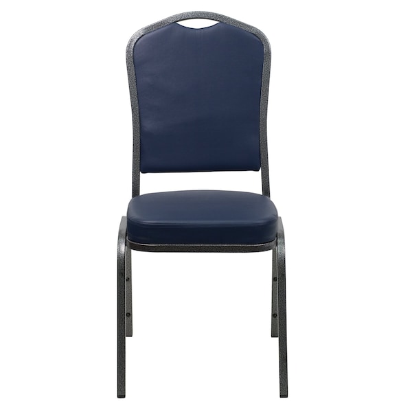 Flash Furniture Hercules Banquet Chair, 17-1/4 in W 20-1/4" L 38" H, Vinyl Seat - FD-C01-SILVERVEIN-NY-VY-GG