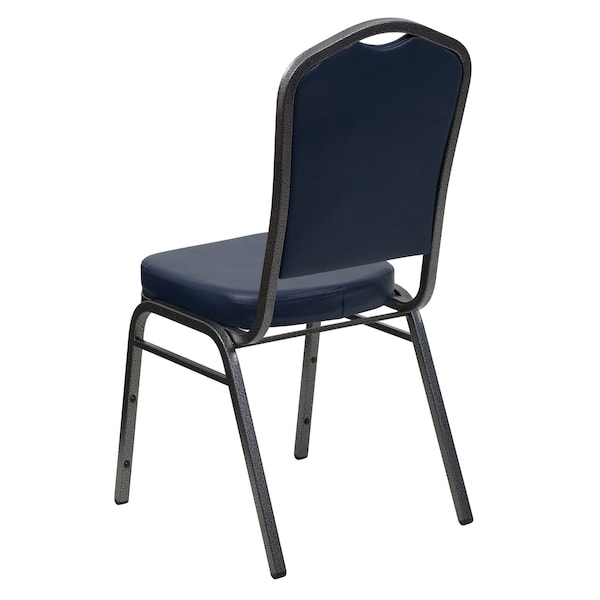 Flash Furniture Hercules Banquet Chair, 17-1/4 in W 20-1/4" L 38" H, Vinyl Seat - FD-C01-SILVERVEIN-NY-VY-GG