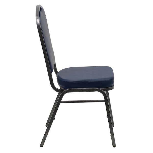 Flash Furniture Hercules Banquet Chair, 17-1/4 in W 20-1/4" L 38" H, Vinyl Seat - FD-C01-SILVERVEIN-NY-VY-GG