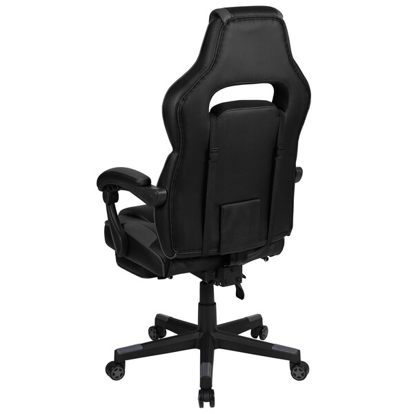 Flash Furniture Black/Gray Reclining Gaming Chair with Footrest - CH-00288-BK-GG