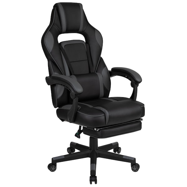 Flash Furniture Black/Gray Reclining Gaming Chair with Footrest - CH-00288-BK-GG