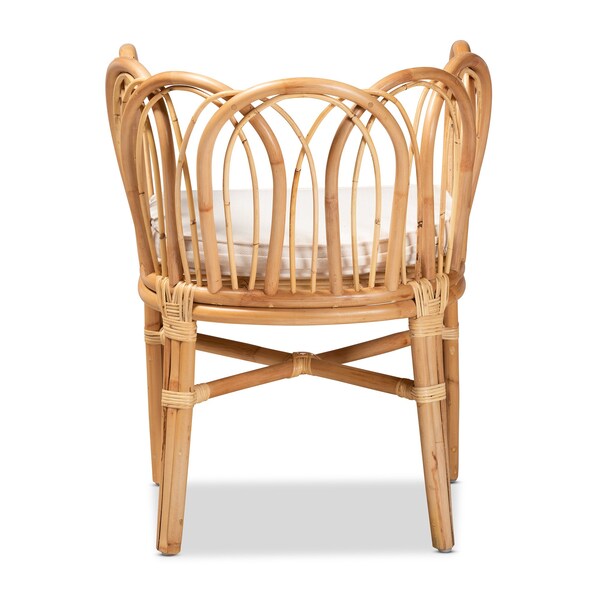 Bali & Pari bali & pari Melody Modern and Contemporary Natural Rattan Dining Chair - 185-11868-ZORO