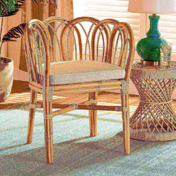 Bali & Pari bali & pari Melody Modern and Contemporary Natural Rattan Dining Chair - 185-11868-ZORO