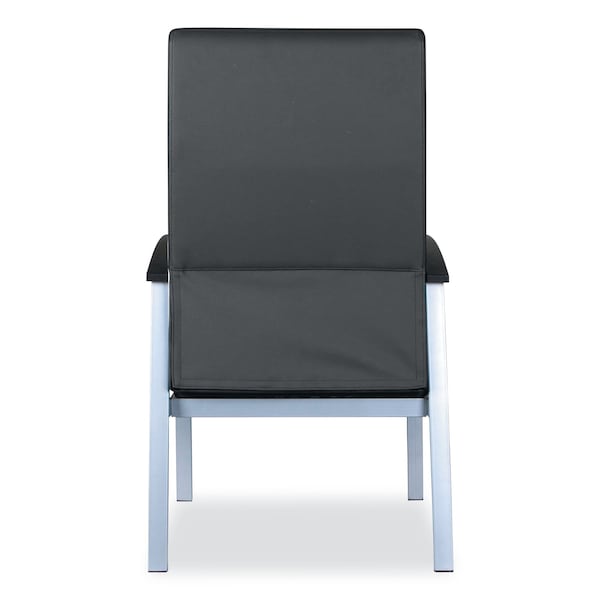 Alera Chairs/Stools, Black Seat, Black Back, 24.6" W 26.96" L 42.91" H, Curved Loop, Polyurethane Seat - ALEML2419