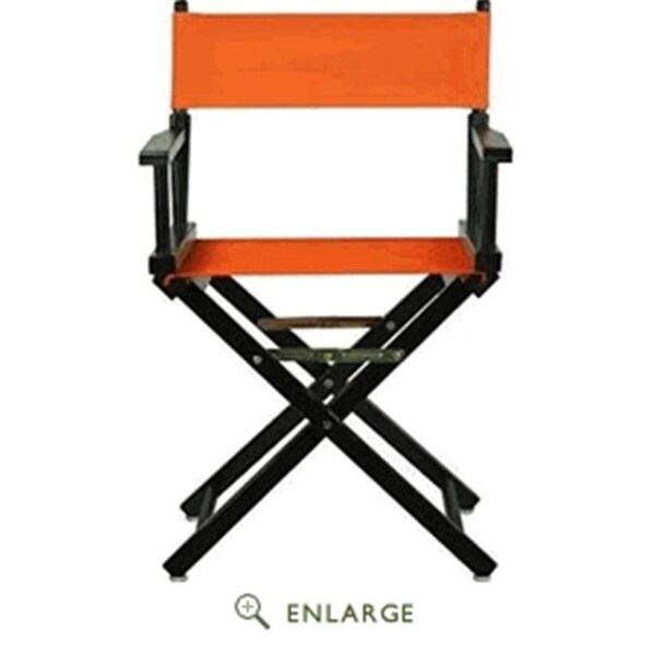 Casual Home Casual Home 200-02-021-59 18 in. Directors Chair Black Frame with Tangerine Canvas - 200-02/021-59