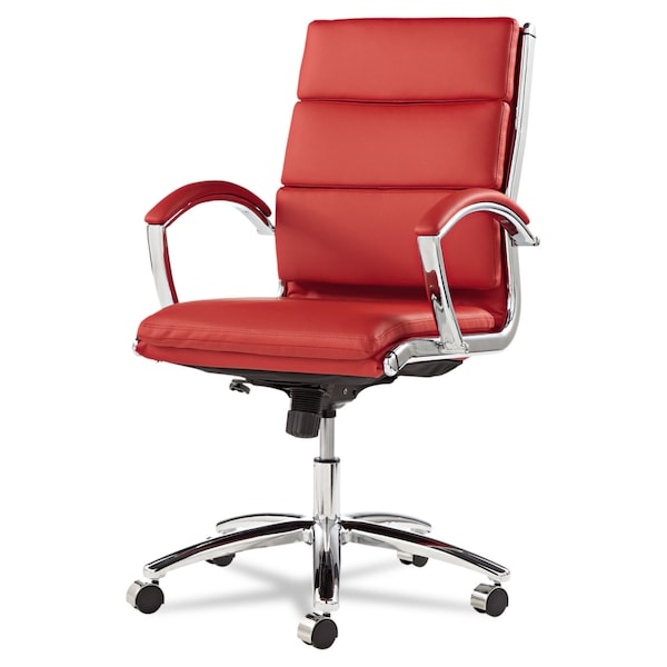 Alera Executive Chair Neratoli(TM) Mid-Back Slim Profile Chair, Arched Arms, 19" to 22-1/2" Height - ALENR4239
