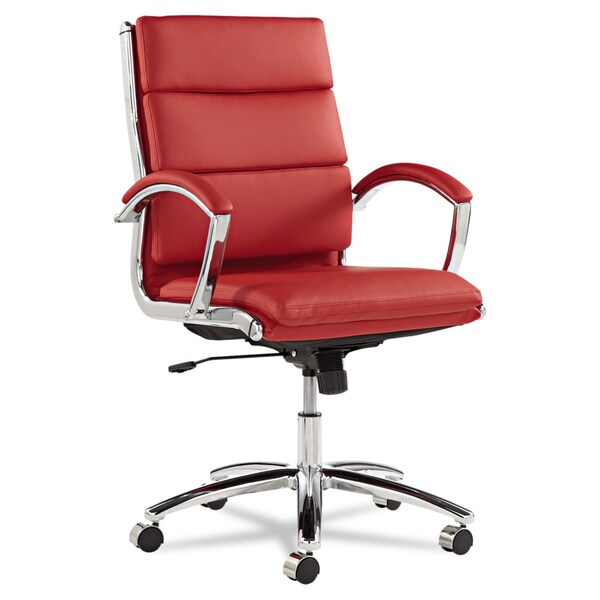 Alera Executive Chair Neratoli(TM) Mid-Back Slim Profile Chair, Arched Arms, 19" to 22-1/2" Height - ALENR4239