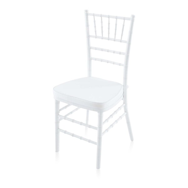 Atlas Commercial Products Wood Chiavari Chair, White - WCC4WH