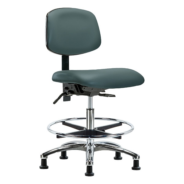 Zoro Select Medium Bench Chair Ergonomic Chair, No Arms, 21-1/2" to 29" Height, Polyurethane, Vinyl - BR-VMBCH-CR-T1-A0-CF-RG-8546