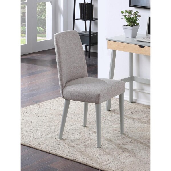 Olive & Opie Taylor Chair, Gray Legs & Gray Fabric - 28991-GYG