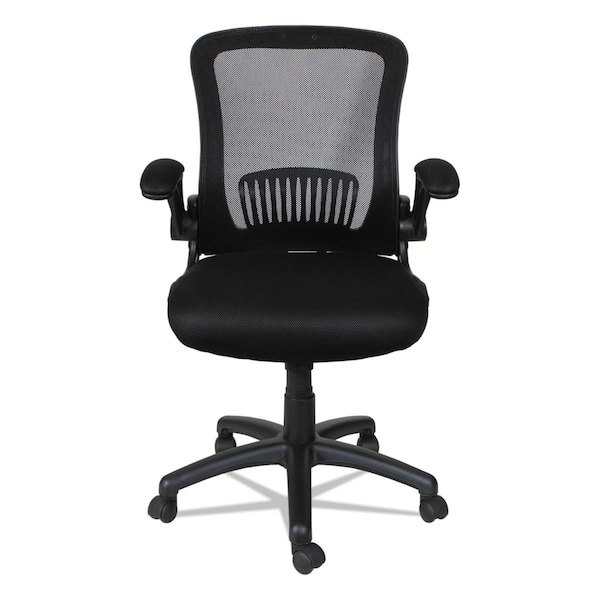 Fine-Line ALE Swivel & Tilt Mid-Back Mesh Chair with Flip Back Arms Black - FI2659354