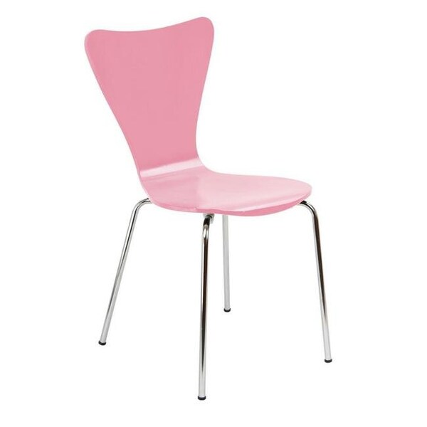 Legare Furniture Legare Furniture LEGE-CHSM-110 34 x 17 in. Bent Ply Chair; Pink - LEGE-CHSM-110