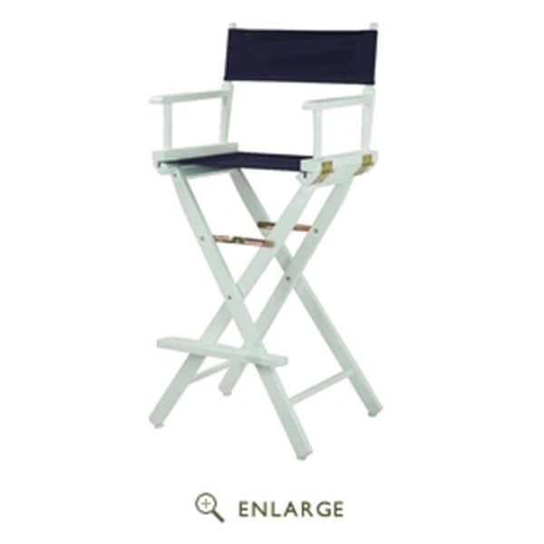Casual Home 230-05-021-10 30 in. Directors Chair Honey Oak Frame with Navy Blue Canvas - 230-05/021-10