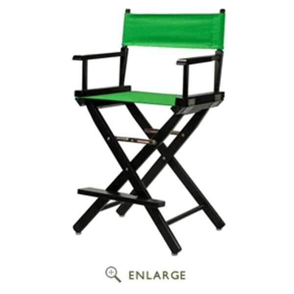 Casual Home Casual Home 220-02-021-33 24 in. Directors Chair Black Frame with Green Canvas - 220-02/021-33