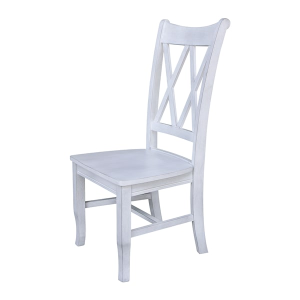 International Concepts Double XX Back Chair in Chalk - 1C28-220
