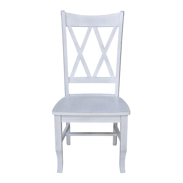 International Concepts Double XX Back Chair in Chalk - 1C28-220