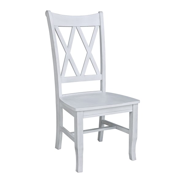 International Concepts Double XX Back Chair in Chalk - 1C28-220