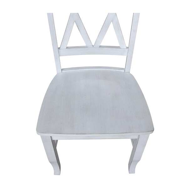 International Concepts Double XX Back Chair in Chalk - 1C28-220