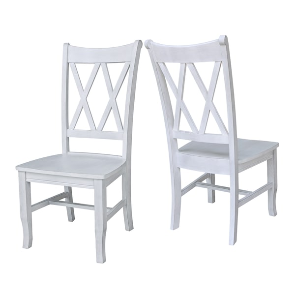 International Concepts Double XX Back Chair in Chalk - 1C28-220