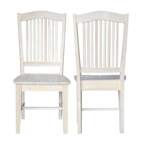 Whitewood Industries Chairs, Wood Back, 40.9 W 22.7 H - C-49P