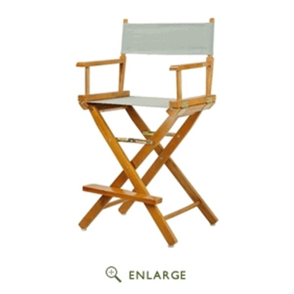Betterbeds 220-05-021-18 24 in. Directors Chair Honey Oak Frame with Gray Canvas - BE4263789