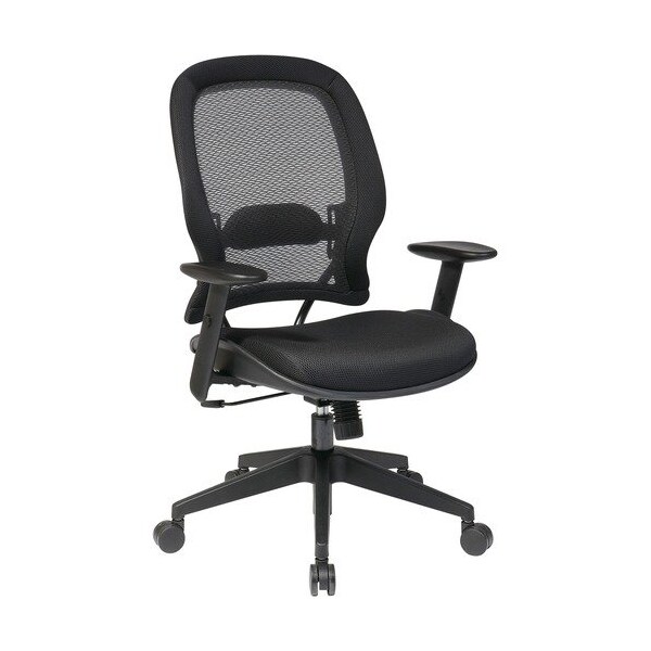 Osp Furniture High-Back Chair, 27-1/2inx28-1/2inx56-1/4in, Black - OSP5540