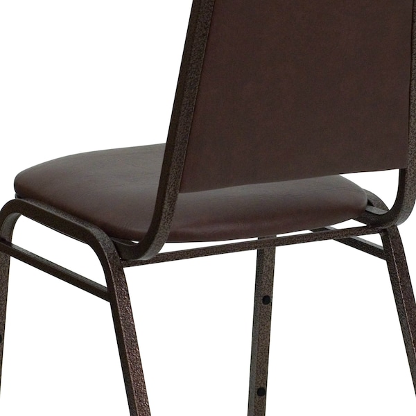 Flash Furniture Brown Vinyl Banquet Chair - 4-FD-BHF-2-BN-GG