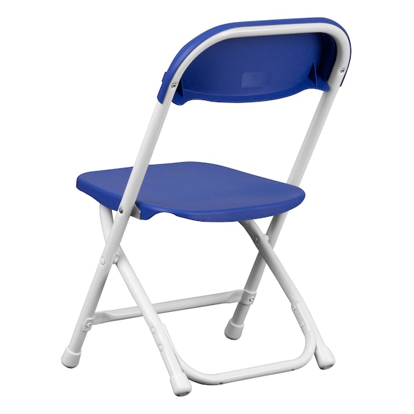 Flash Furniture Kids Blue Plastic Folding Chair - 10-Y-KID-BL-GG