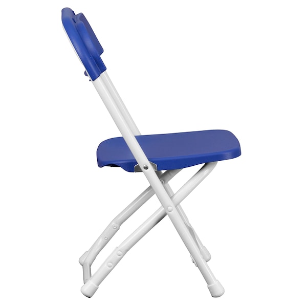 Flash Furniture Kids Blue Plastic Folding Chair - 10-Y-KID-BL-GG