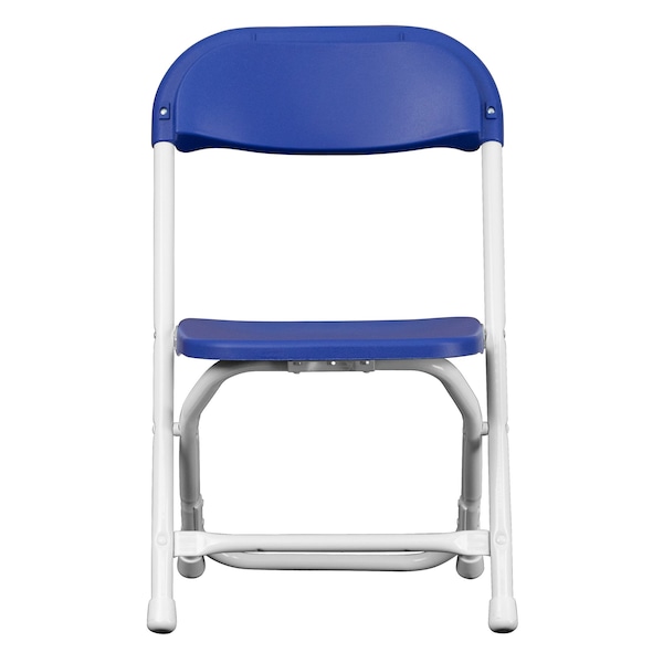 Flash Furniture Kids Blue Plastic Folding Chair - 10-Y-KID-BL-GG