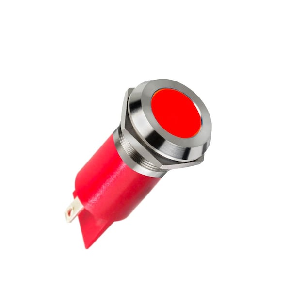Apem Inc Indicadores de Montaje en Panel Led Indicador 24V 22Mm Rojo Empotrado - Q22F1CXXR24E