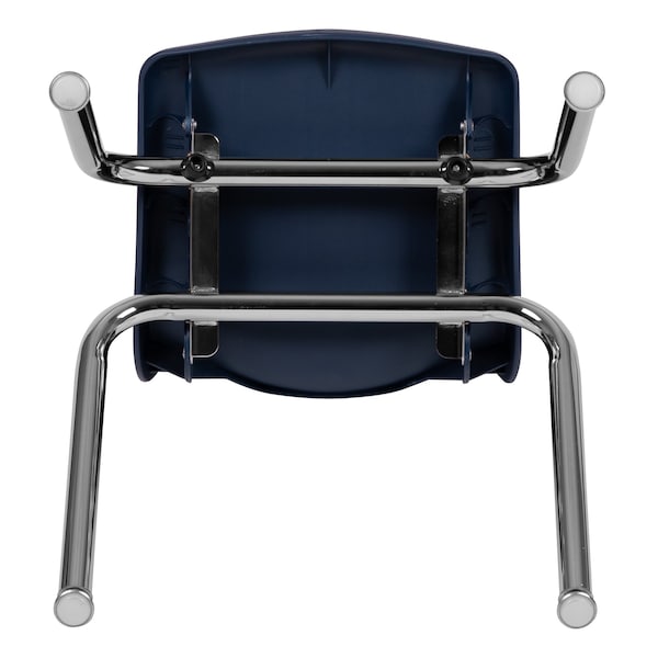 Flash Furniture Advantage Navy Student Stack School Chair, 14" - ADV-SSC-14NAVY