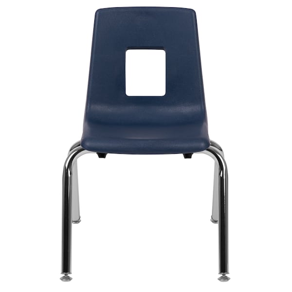 Flash Furniture Advantage Navy Student Stack School Chair, 14" - ADV-SSC-14NAVY