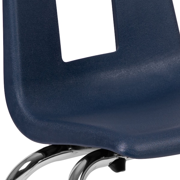 Flash Furniture Advantage Navy Student Stack School Chair, 14" - ADV-SSC-14NAVY