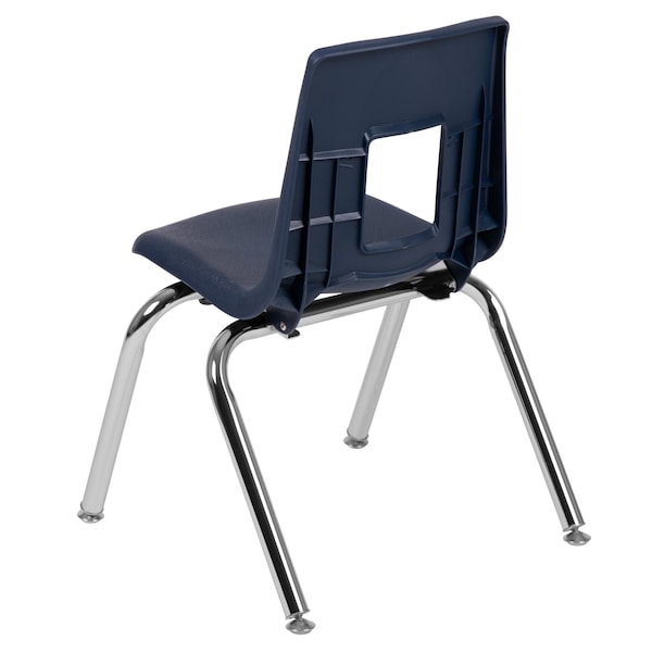 Flash Furniture Advantage Navy Student Stack School Chair, 14" - ADV-SSC-14NAVY
