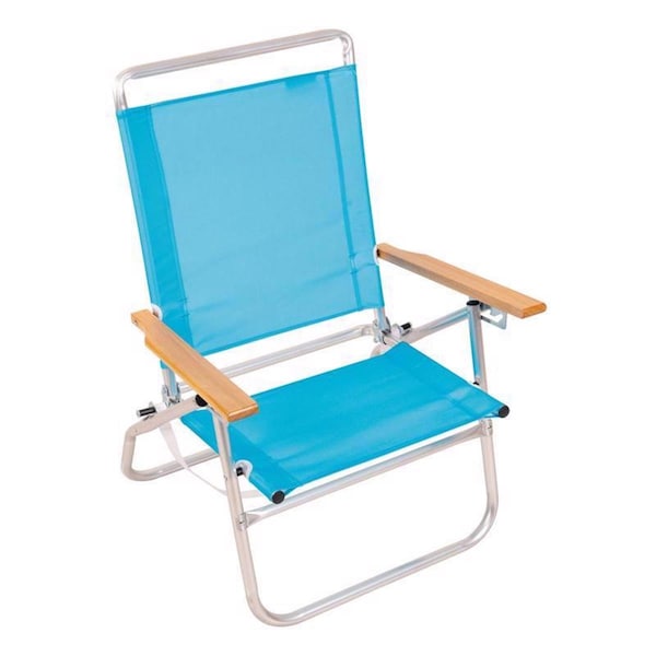 Kd Estanteria Rio 3-Position Blue Beach Folding Chair - KD2742917