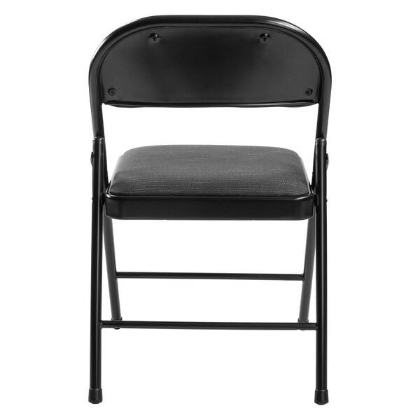 Commercialine Fabric Padded Folding Chair, Star Trail Black, PK4 - 970