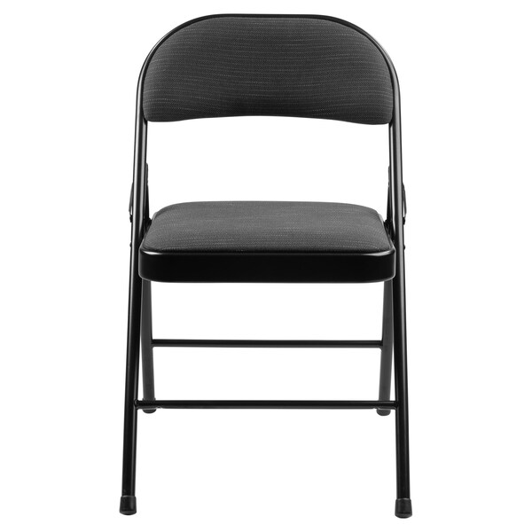 Commercialine Fabric Padded Folding Chair, Star Trail Black, PK4 - 970