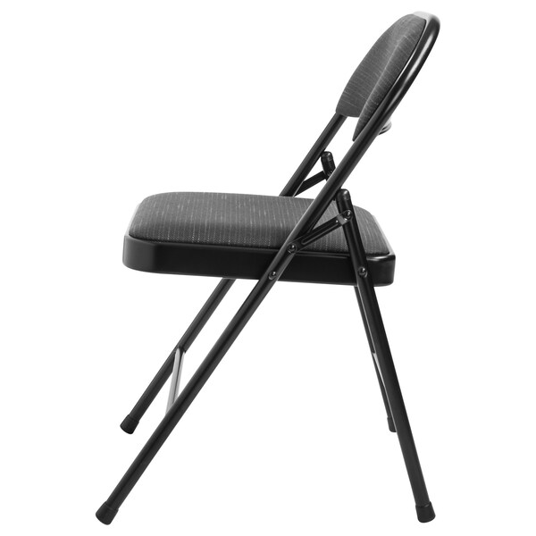 Commercialine Fabric Padded Folding Chair, Star Trail Black, PK4 - 970