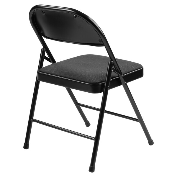 Commercialine Fabric Padded Folding Chair, Star Trail Black, PK4 - 970