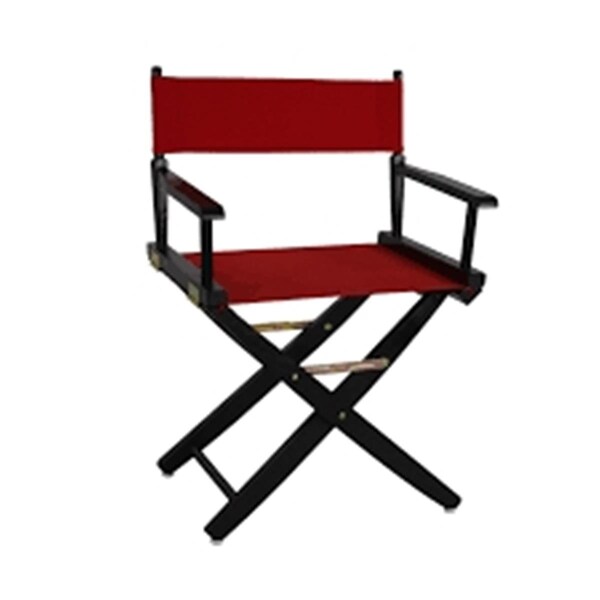 Doba-Bnt 206-22-032-11 24 in. Extra-Wide Premium Directors Chair, Black Frame with Red Color Cover - SA3278467