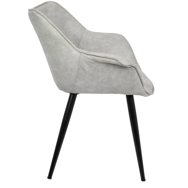 Lumisource Wrangler Accent Chair in Light Grey, PK 2 - CH-WRNG LGY2