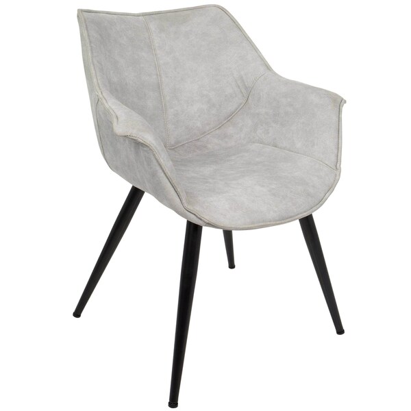 Lumisource Wrangler Accent Chair in Light Grey, PK 2 - CH-WRNG LGY2
