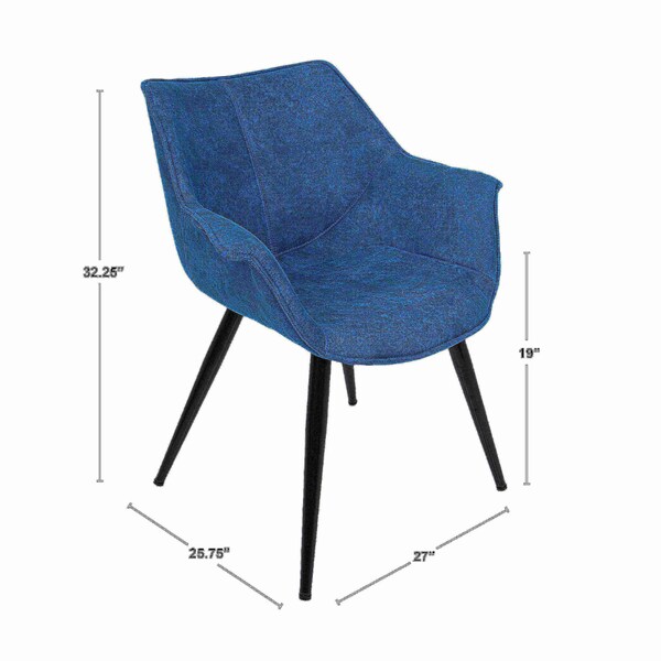 Lumisource Wrangler Accent Chair in Light Grey, PK 2 - CH-WRNG LGY2