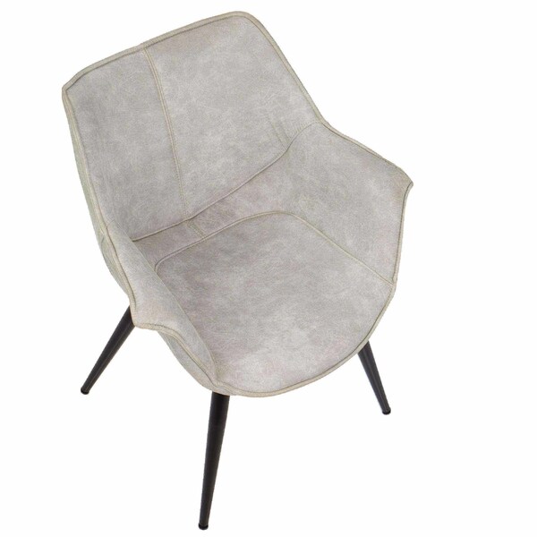 Lumisource Wrangler Accent Chair in Light Grey, PK 2 - CH-WRNG LGY2