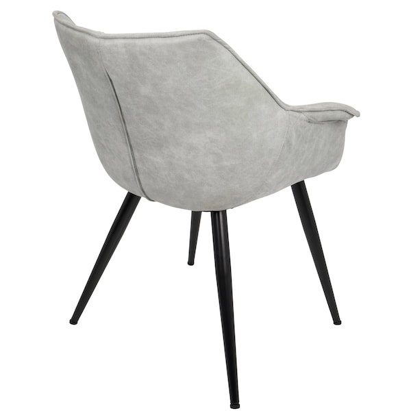 Lumisource Wrangler Accent Chair in Light Grey, PK 2 - CH-WRNG LGY2