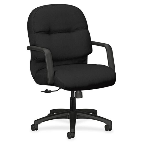 Juki Furniture Managerial Mid-Back Office Chair with Arms, Black - JU513462