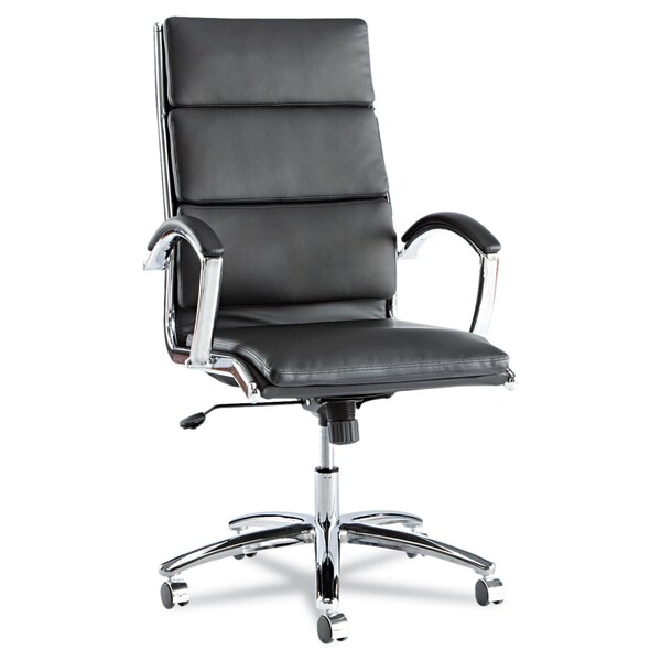 Alera Executive Chair Neratoli(TM) High-Back Slim Profile Chair, Arched Arms, 19" to 22-1/2" Height - ALENR4119