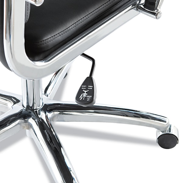 Alera Executive Chair Neratoli(TM) High-Back Slim Profile Chair, Arched Arms, 19" to 22-1/2" Height - ALENR4119