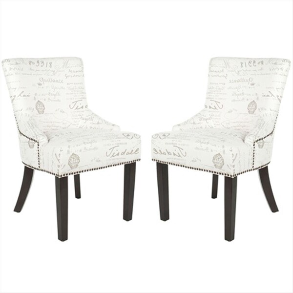 Safavieh Gavin White And Grey Side Chair - MCR4700F-SET2